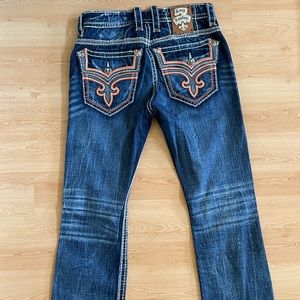 MEN’S ROCK REVIVAL TEO JEANS!!